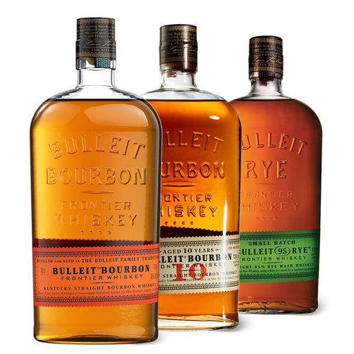 Bulleit Bourbon 10 Jahre & Bulleit Bourbon & Bulleit Rye Bourbon Whiskey 3x70cl