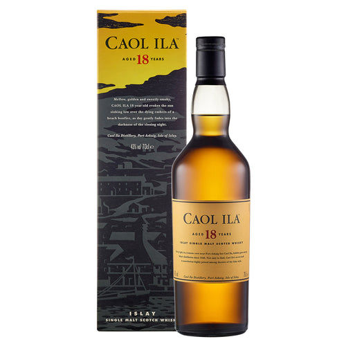 Caol Ila 18 Jahre Islay Single Malt Scotch Whisky 70cl mit Geschenkverpackung