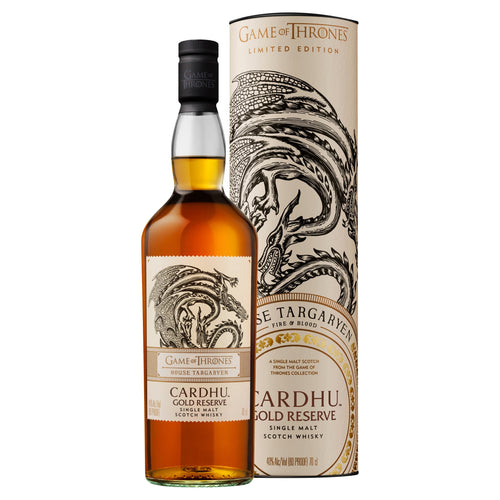 Cardhu Gold Reserve Single Malt Scotch Whisky 70cl - House Targaryen Game of Thrones Limitierte Edition